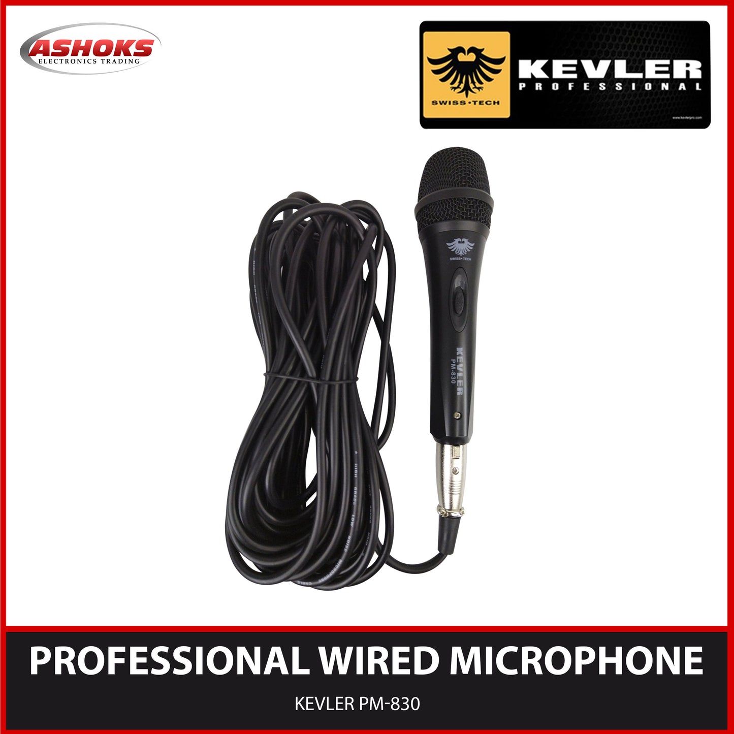 Kevler PM 830 Microphone / Professional wired Microphone /