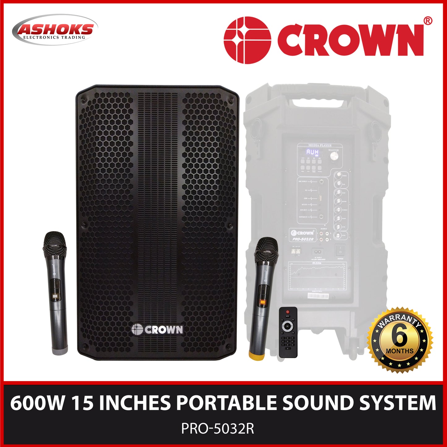 Crown Pro 5032R Speaker / Portable Sound System