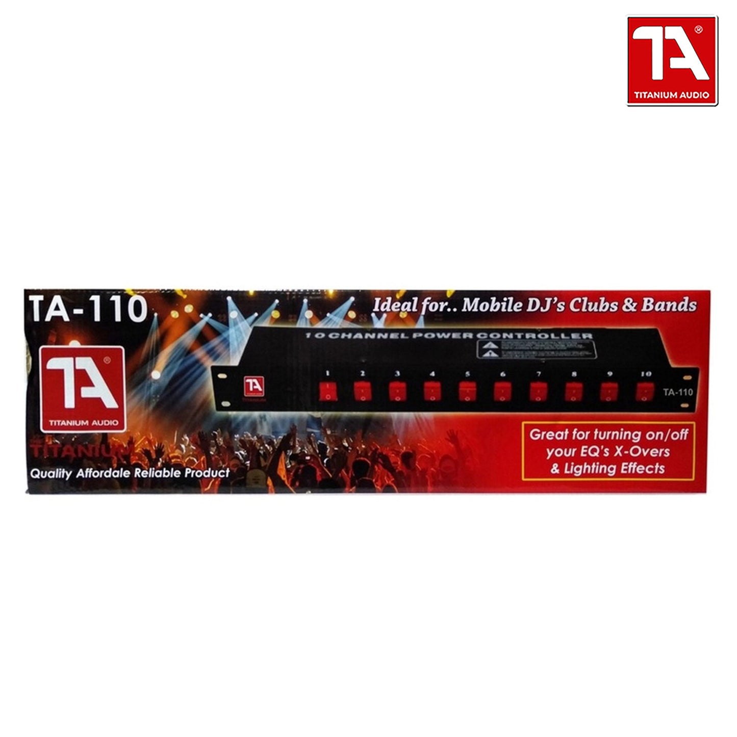 TA110 Power Controller Titanium Audio 10 Channel Power Controller