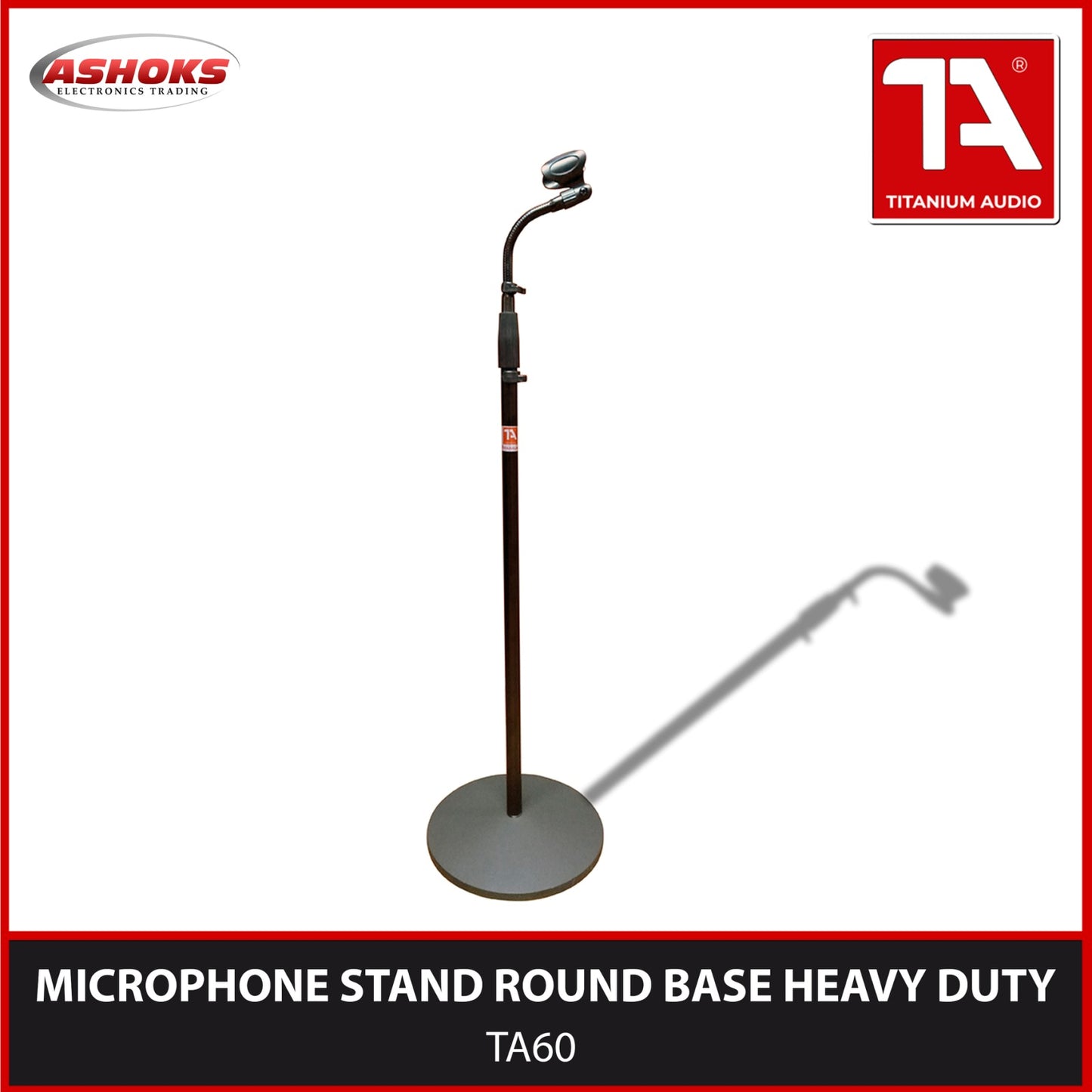 Titanium Audio TA 60 Microphone Stand / Round Base Microphone Stand