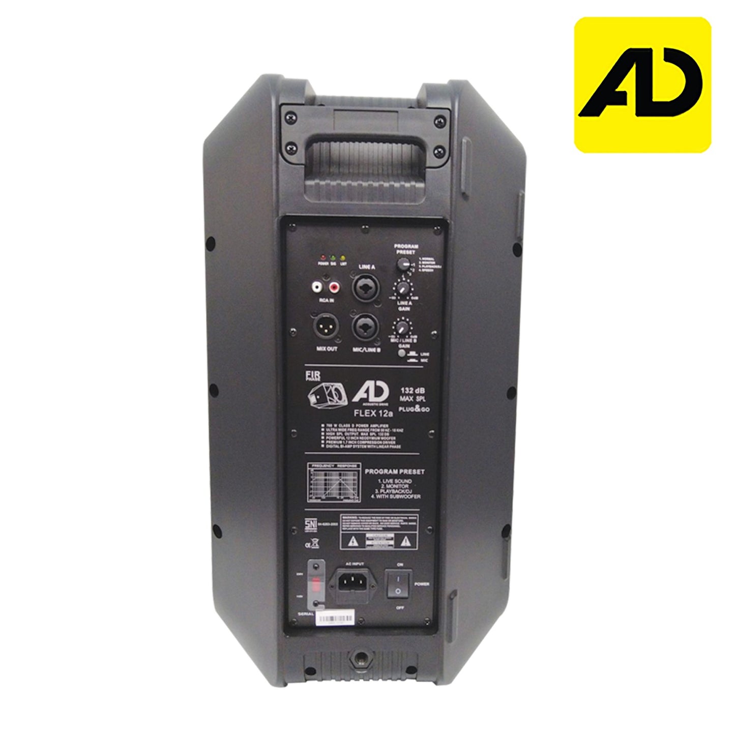 AD Flex 12A Speaker 1400W / FIR Powered Speaker / Amplified Speaker / AD Flex 12A / AD