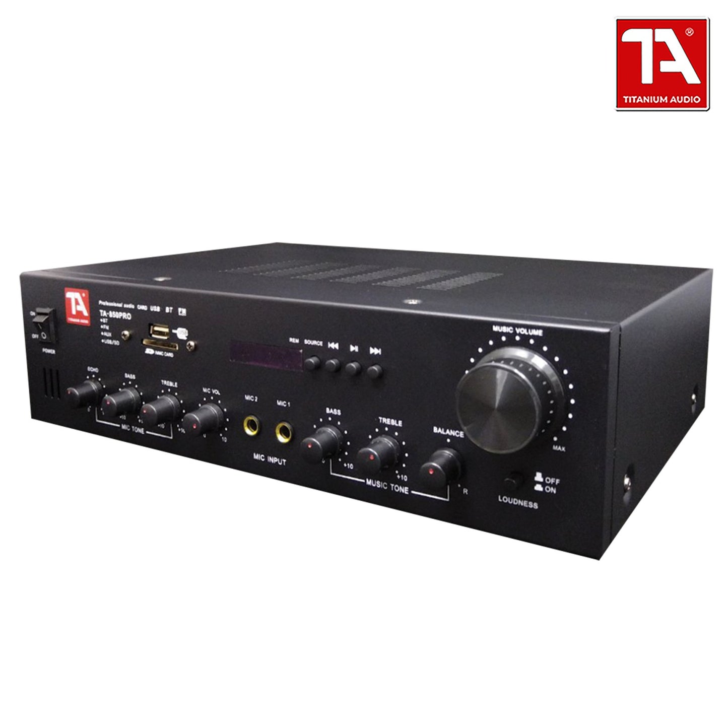 Titanium Audio TA 850 PRO  Micro Component Set with FM, USB, SD Port and Bluetooth Function