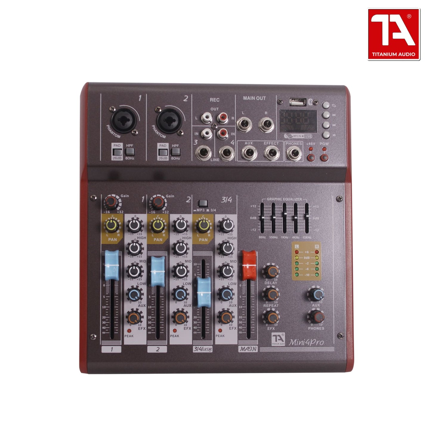 Titanium Audio Mini 4 Pro Professional Mixing Console / Audio Mixer