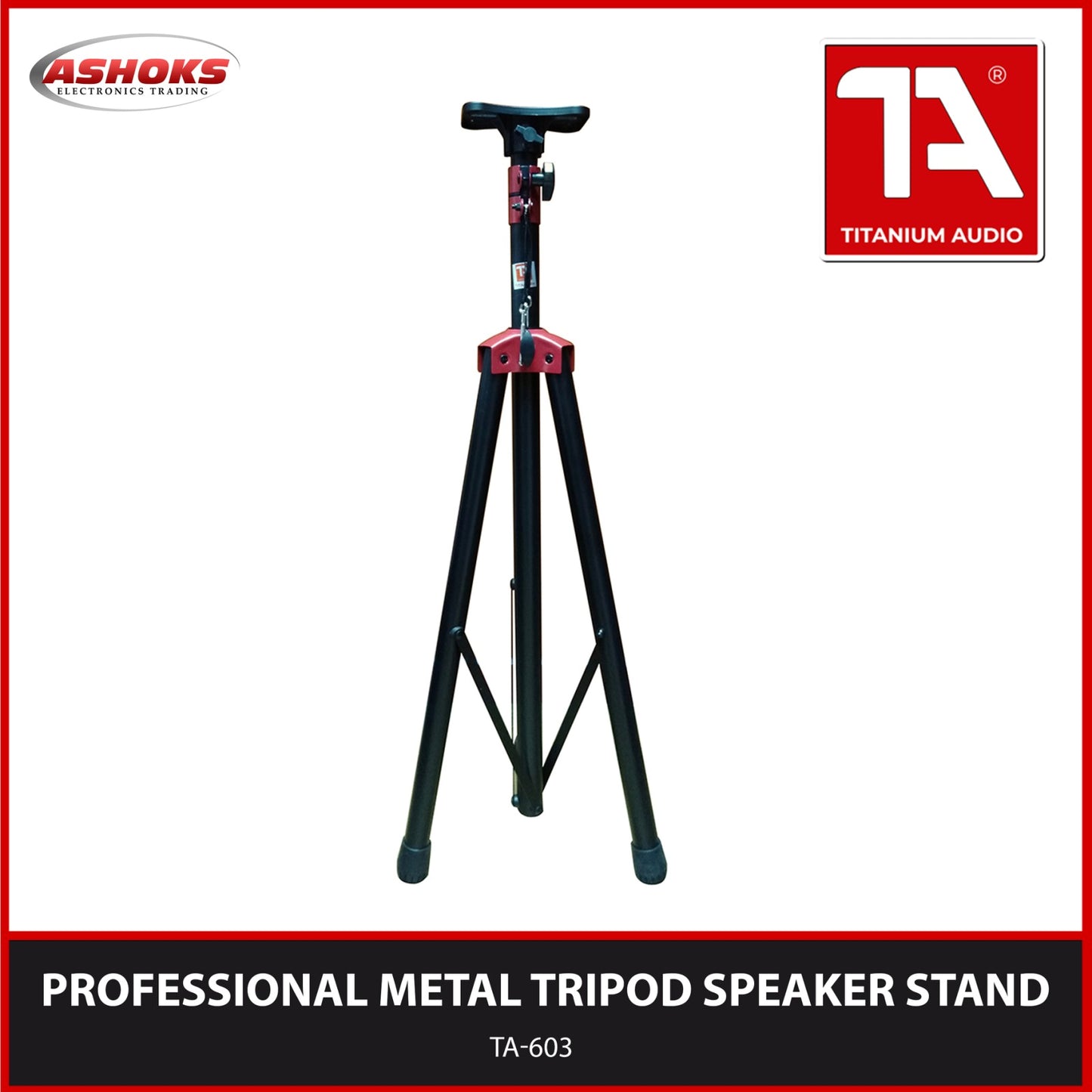 Titanium Audio TA 603 Professional metal tripod Speaker Stand TA 603 /  Heavy Duty