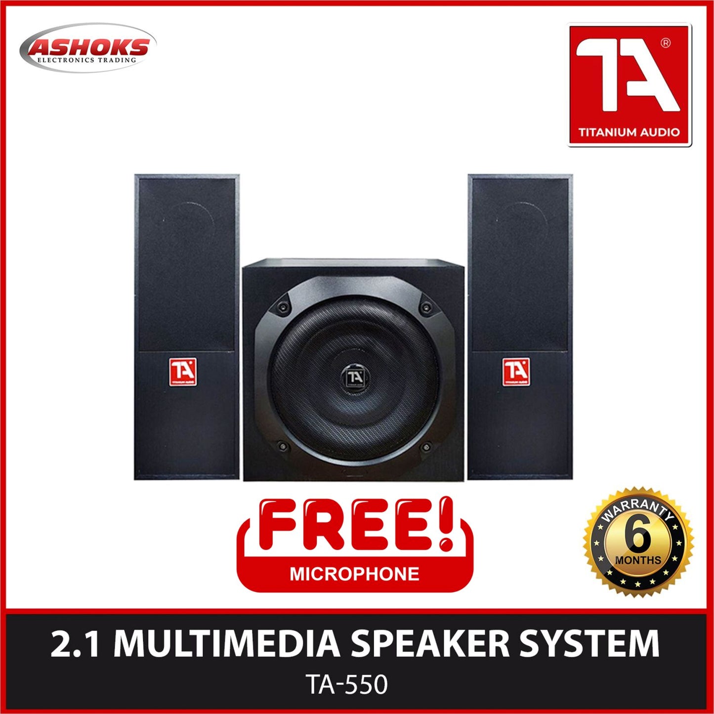 TA 550 2.1 MULTIMEDIA SPEAKER / Multimedia Speaker / Titanium Audio / KX 450+