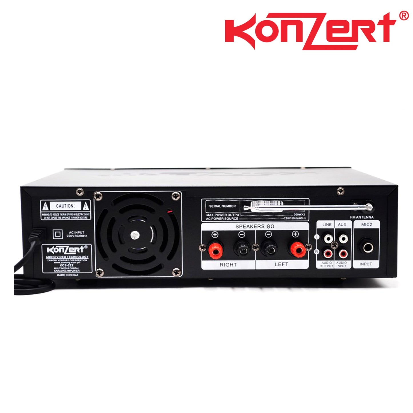 Konzert KCS 222 Amplifier with Speaker Component set / Karaoke Speaker