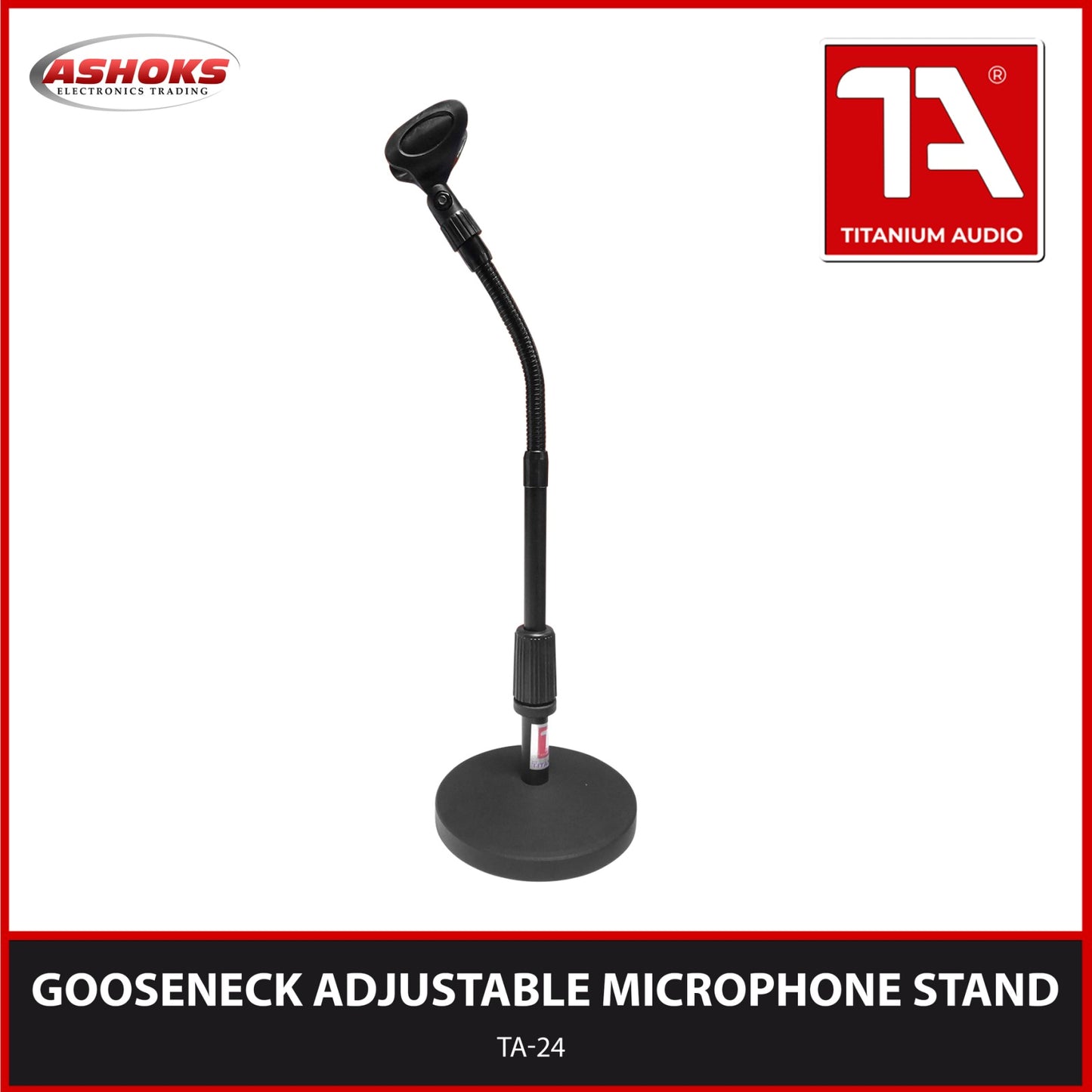 Table Microphone Stand TA 24  Gooseneck Microphone Stand