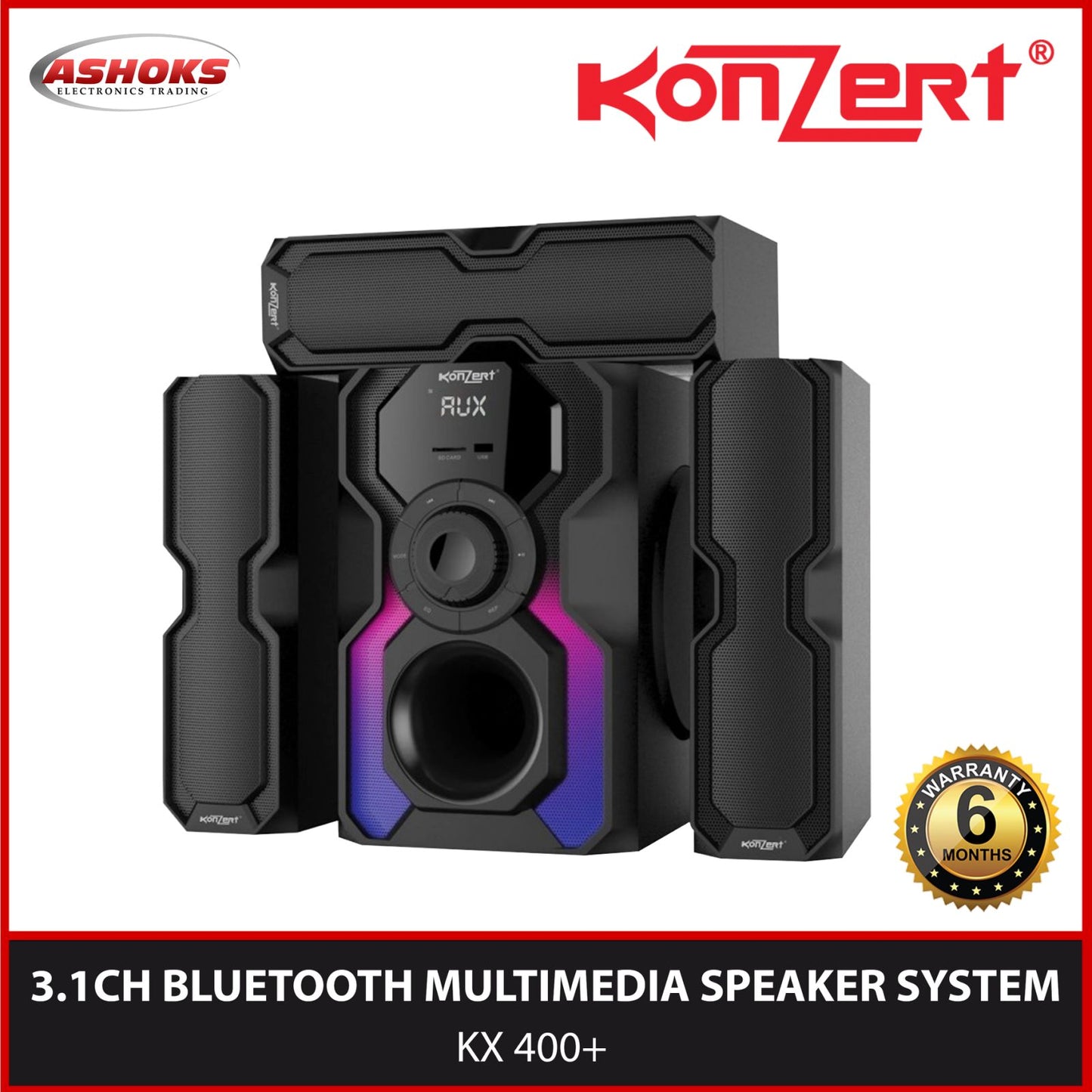 Konzert KX 400+ 3.1 CH Multimedia Speaker