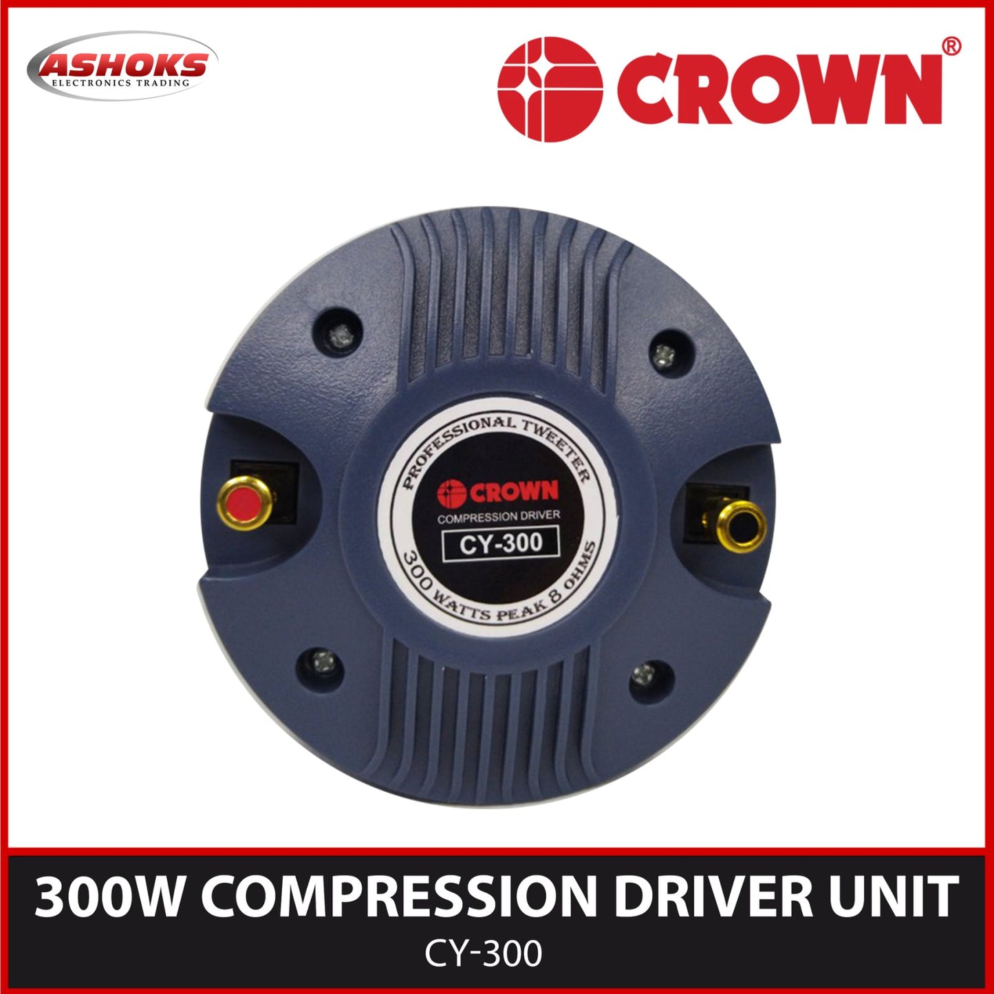 Crown CY-300 300W Compression Driver Unit /