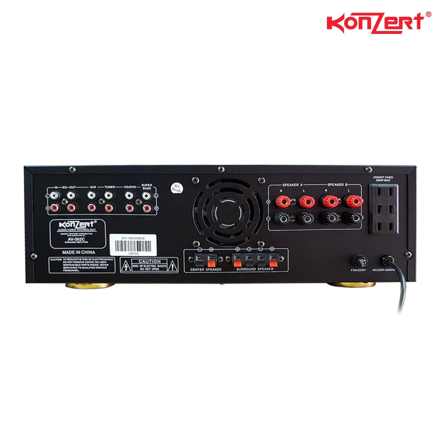 Konzert AV 502C Stereo Karaoke Amplifier.