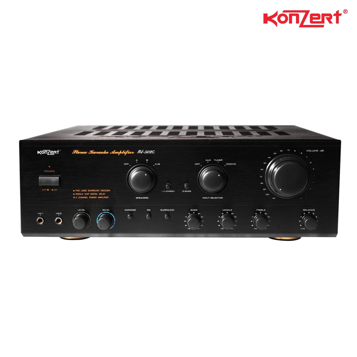 Konzert AV 502C Stereo Karaoke Amplifier.