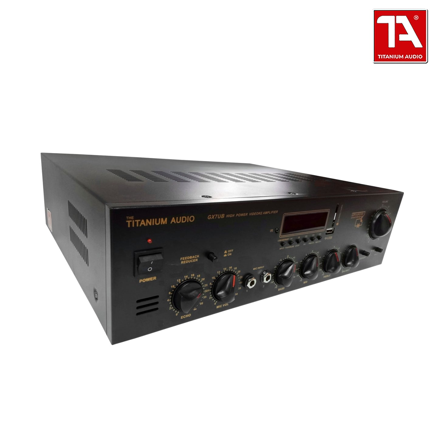 Titanium Audio GX 7UB High Power Videoke Amplifier with Bluetooth 800W x 2