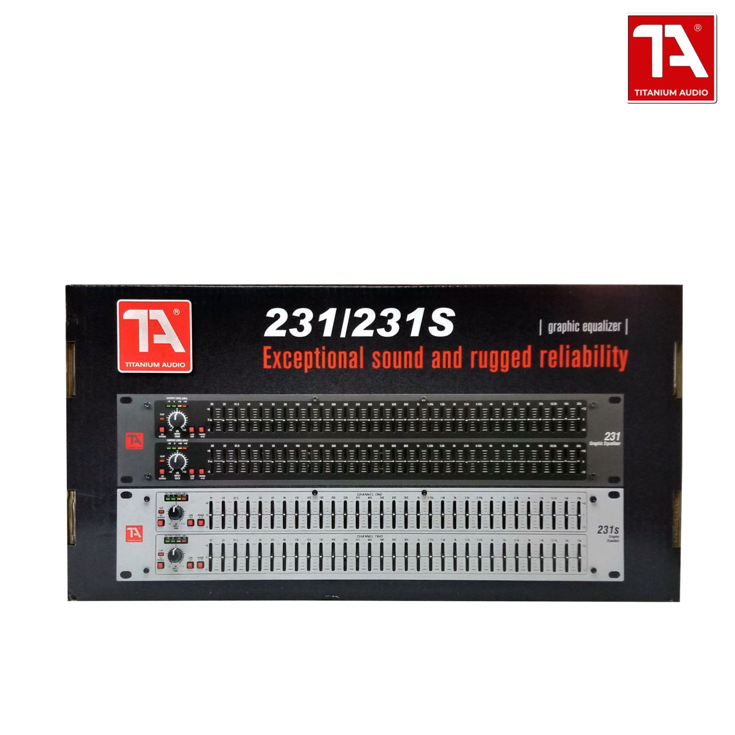 Titanium Audio TA 231 Dual Channel 31 Band 2 Series Graphic Equalizer