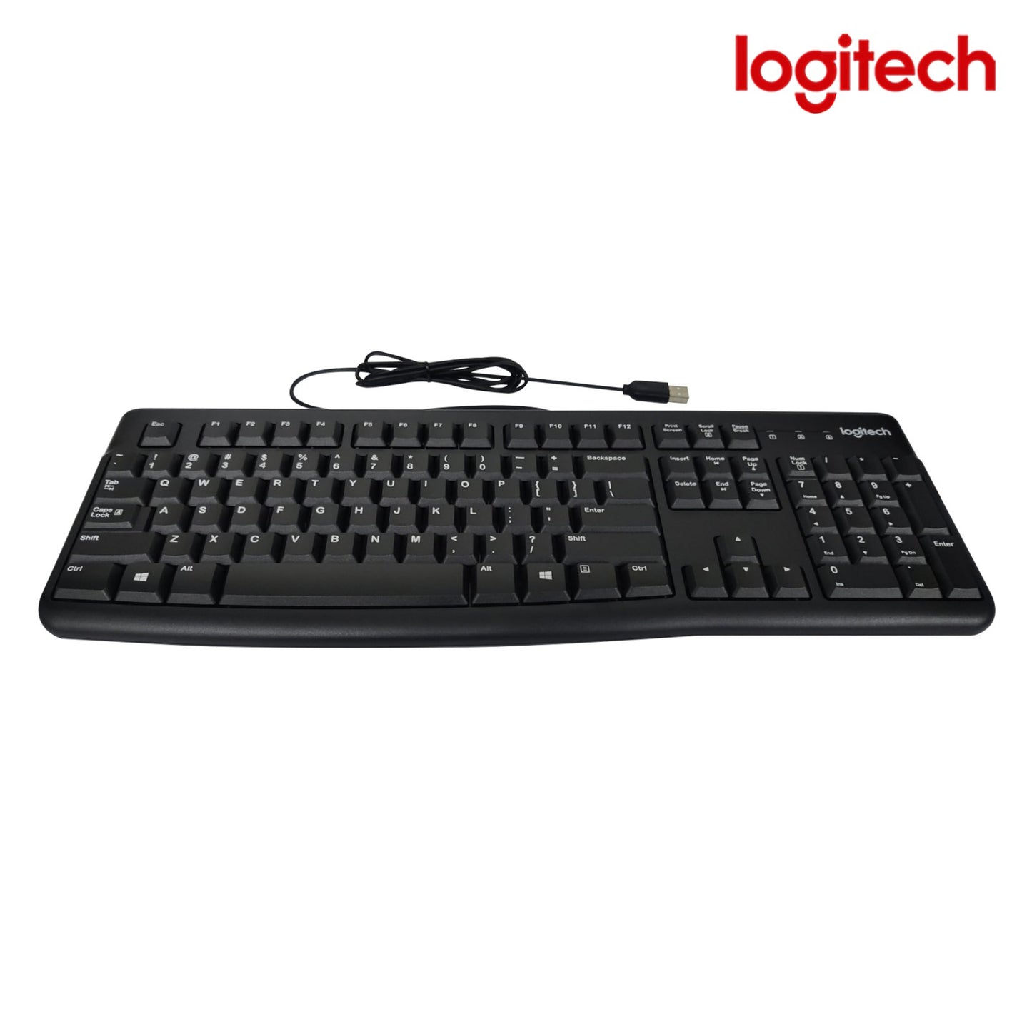 Logitech K120 keyboard / USB wired Keyboard / Spill Resistant Full size PC Laptop