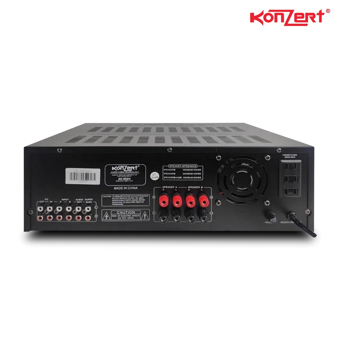 Konzert AV-502H Amplifier / 1000W x 2 / High Power TodoOke / Stereo Karaoke Audio Amplifier