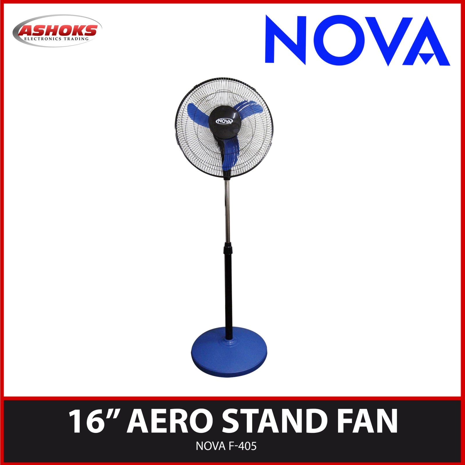 Nova 16 inch Stand Fan / F405 Aero Stand Fan / Nova / Stand fan ...