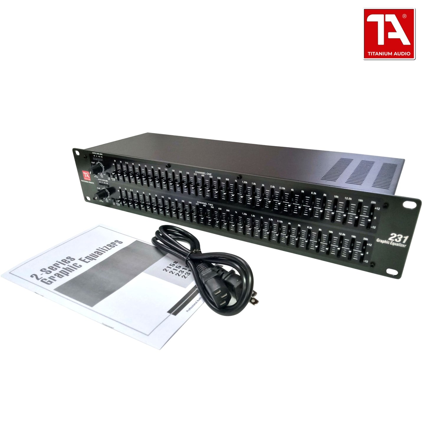 Titanium Audio TA 231 Dual Channel 31 Band 2 Series Graphic Equalizer