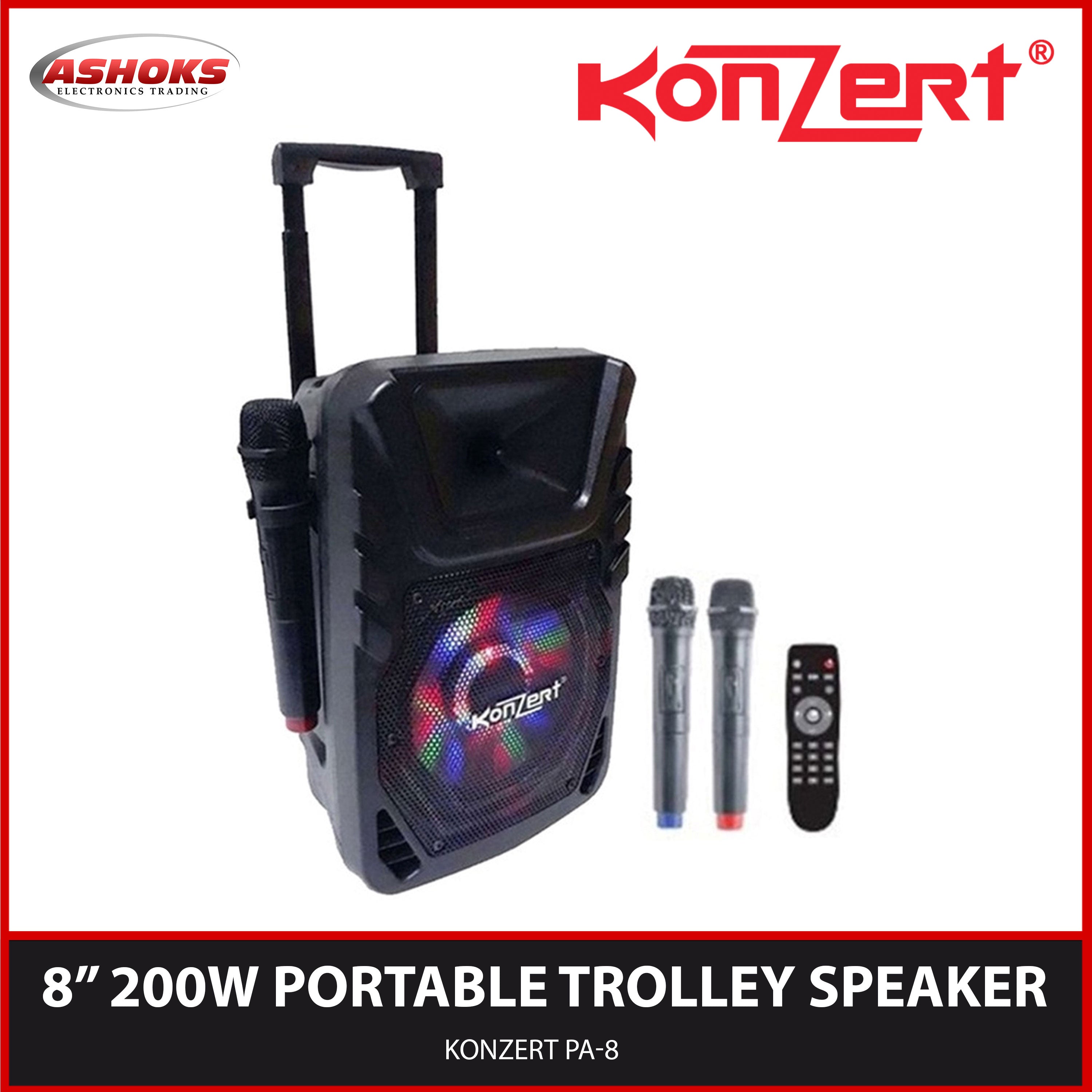 Konzert portable best sale trolley speaker