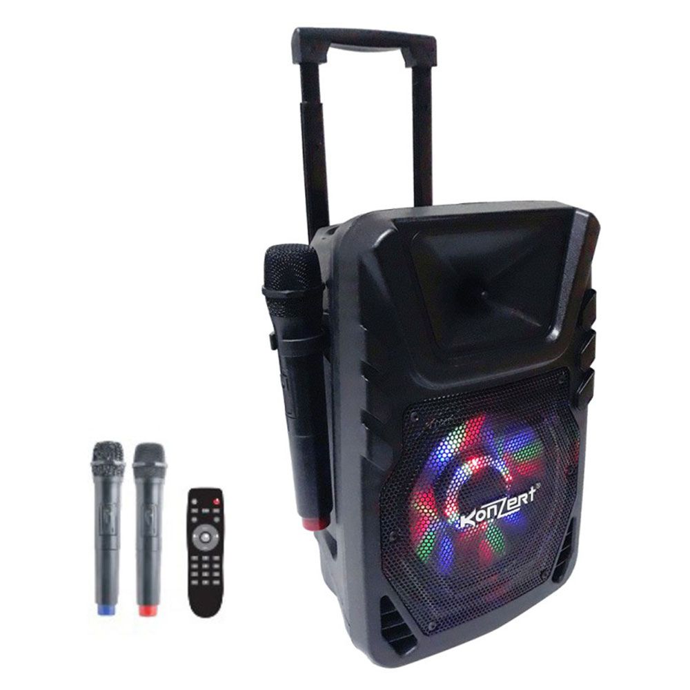 Konzert PA 8 200W Portable Trolley Speaker / Rechargeable Speaker / Active Speaker