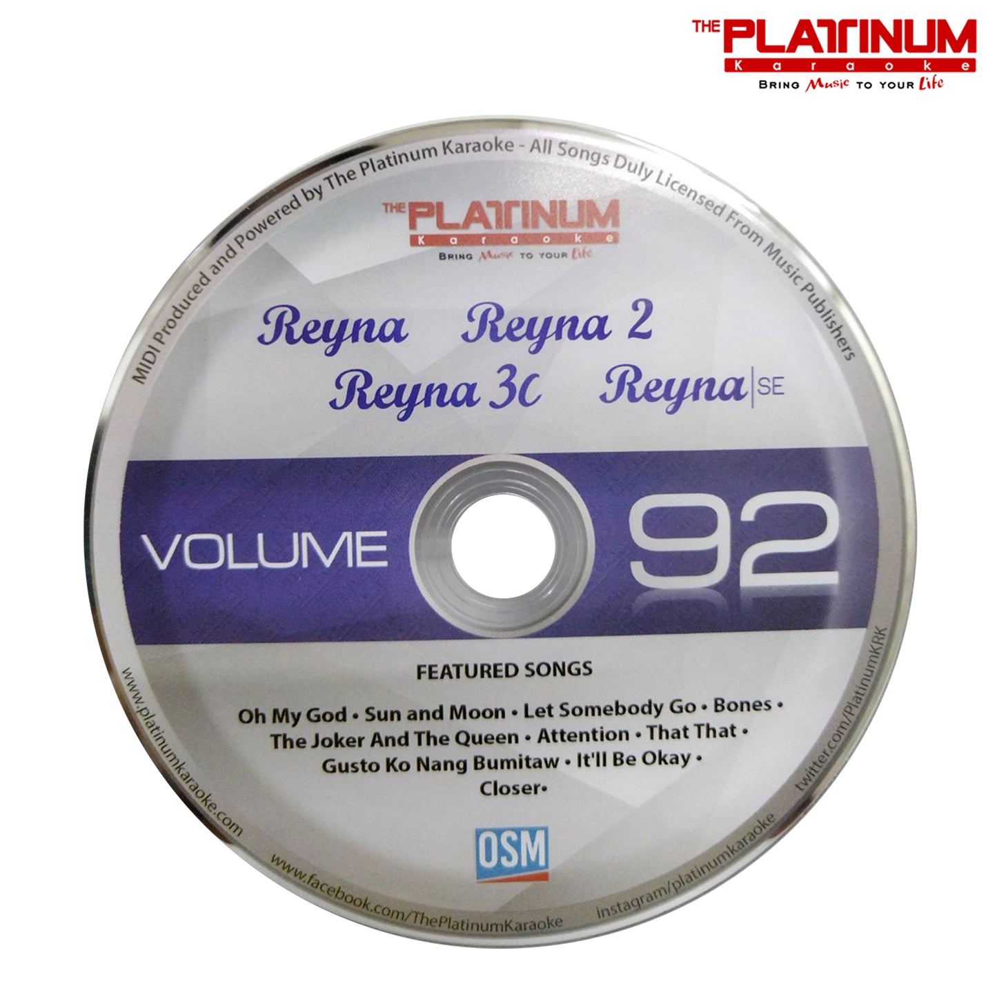 Platinum Karaoke Reyna 3C W/ 18,000++ Songs