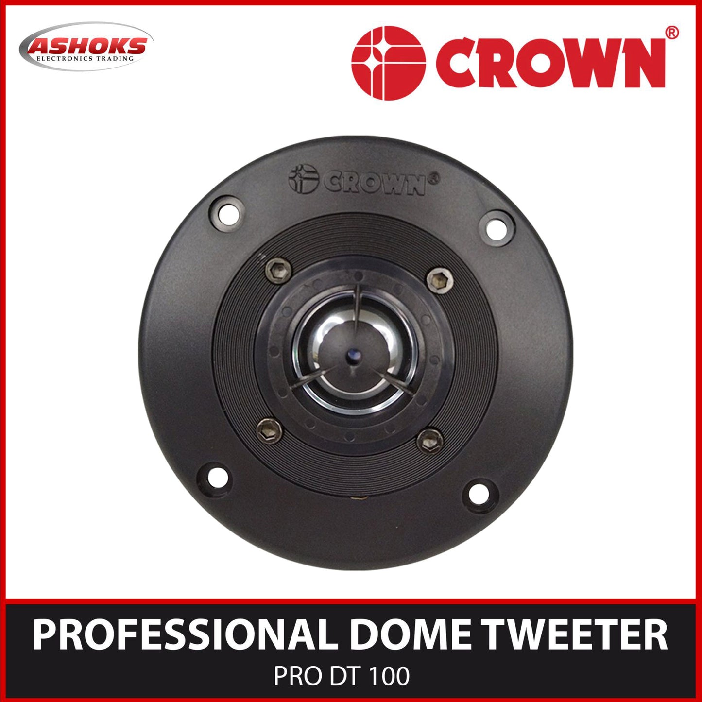 Crown Pro DT 100 Professional Metal Dome Tweeter / Tweeter